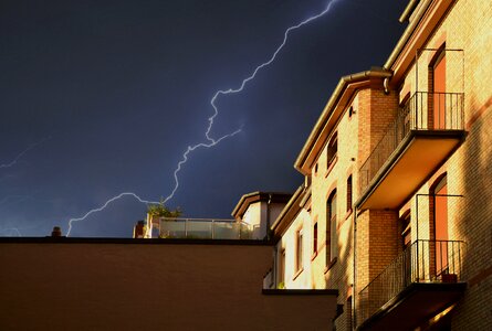 Thunderstorm mood evening photo