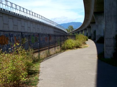 Under the SkyTrain