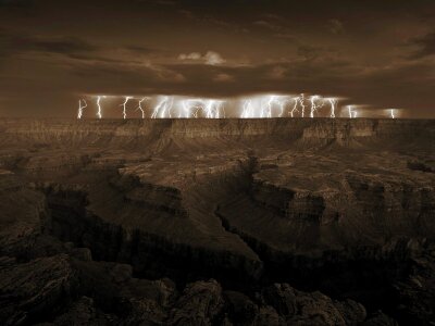 Planet brown rays