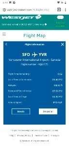 WestJet on My Phone