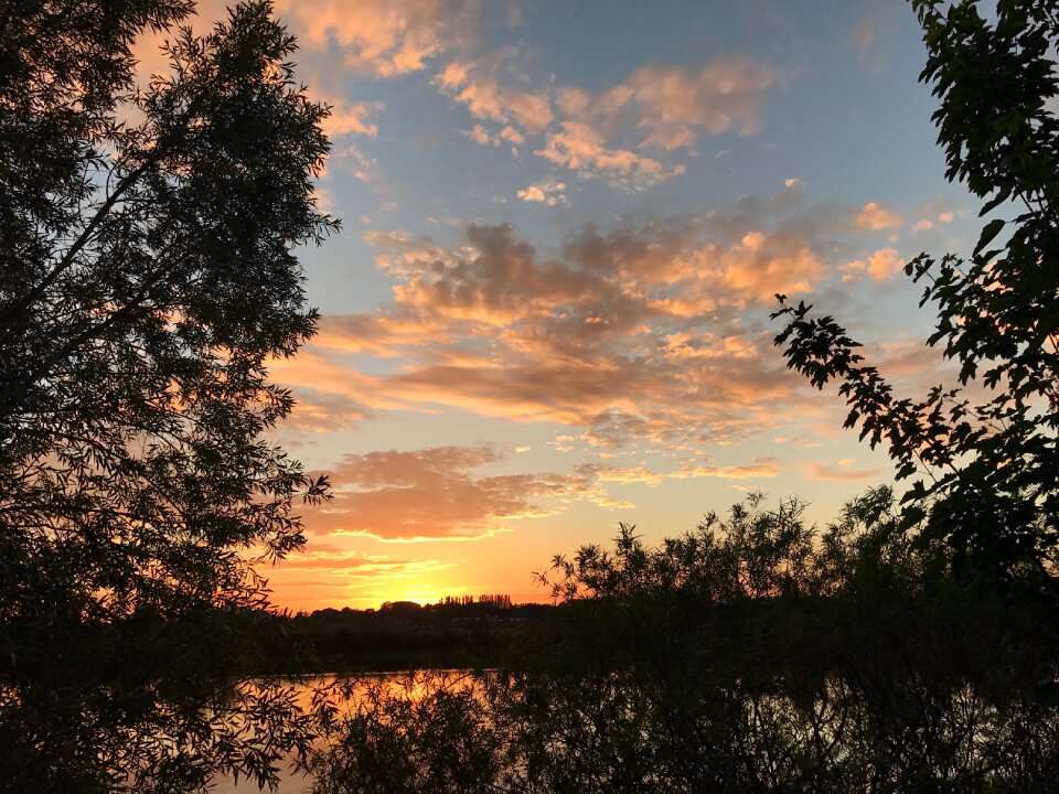 Landscape sun sunset