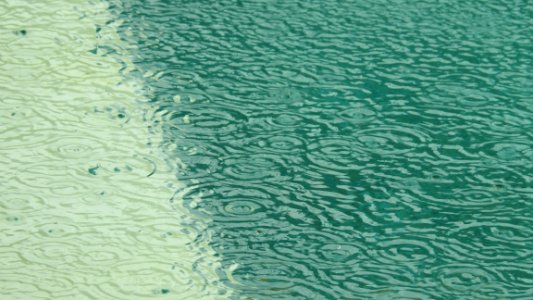 Tropical Shower on the Swimming Pool