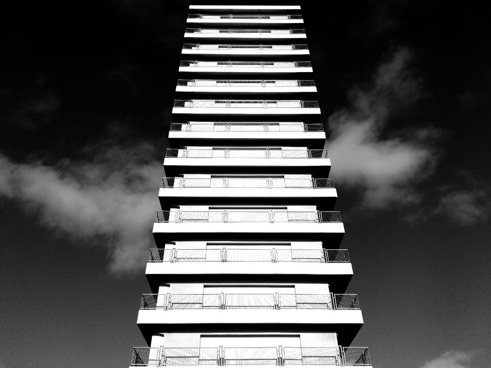 Balconies urban sky