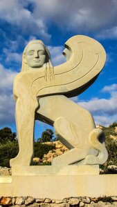 Ayia napa sculpture park sphinx photo