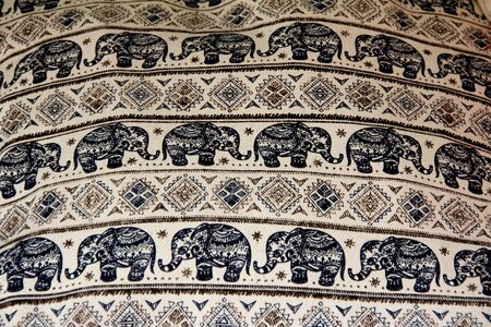 Fabric tablecloth pattern photo