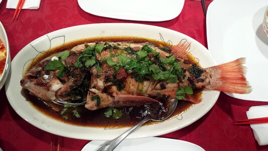 Steamed seafood tasty