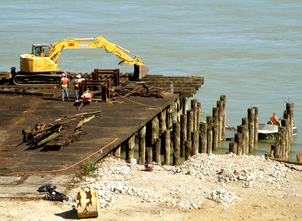 Removing the Old Pier
