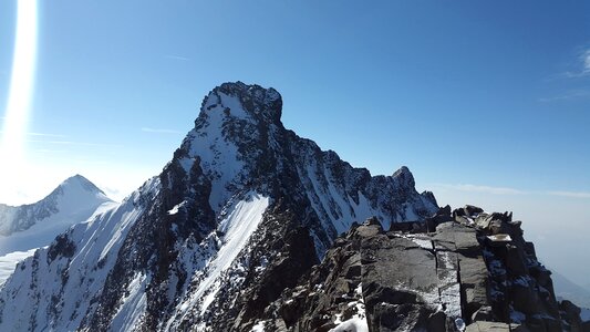 Summit graubünden switzerland photo