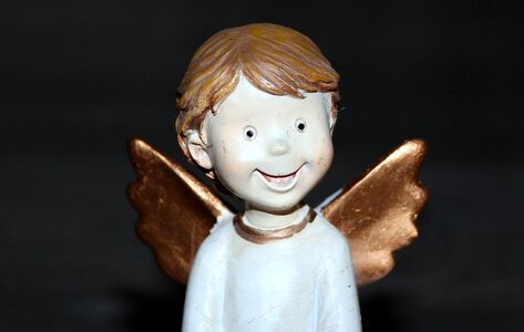 Angel wings cheerful laugh
