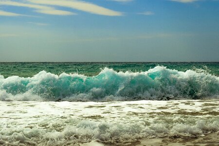 Spray sea nature