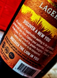 Label on Mountain Climbing Equipment or on a 640ml bottle …