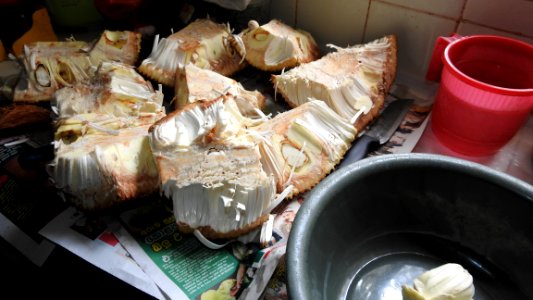 Cutting a Jackfruit