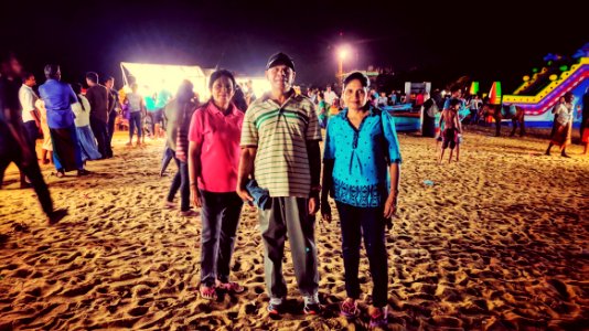 Crowded Negombo Beach