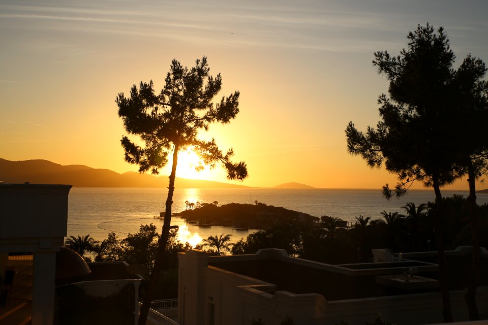 Nature island abendstimmung