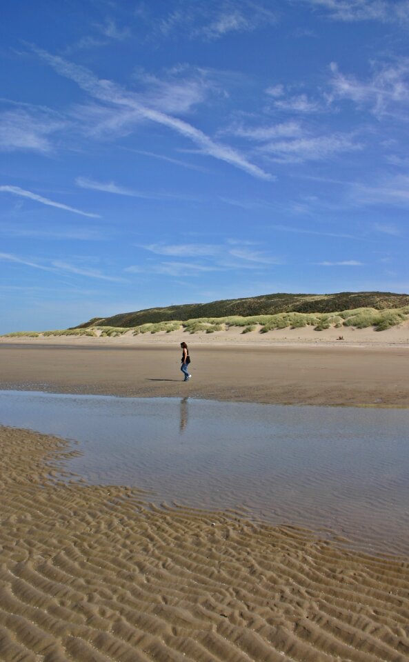 Walk on the beach dunes dune landscape photo