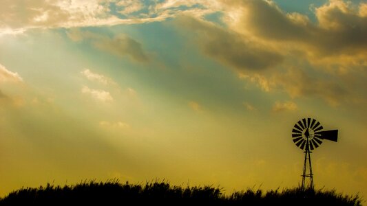 Clouds sunset countryside