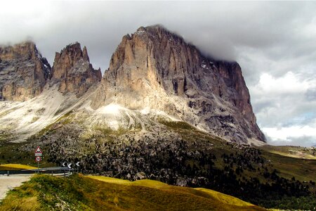 Italy hiking clouds photo