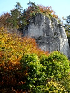 Autumn landscape rock
