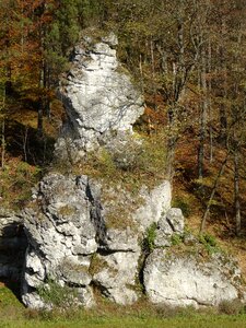 Autumn landscape rock