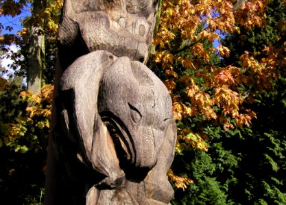 A Totem Pole Carving