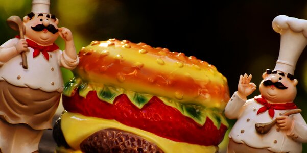 Hamburger funny cook