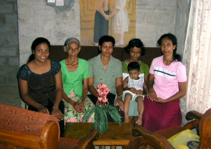 Relatives in Sri Lanka 03/09 photo