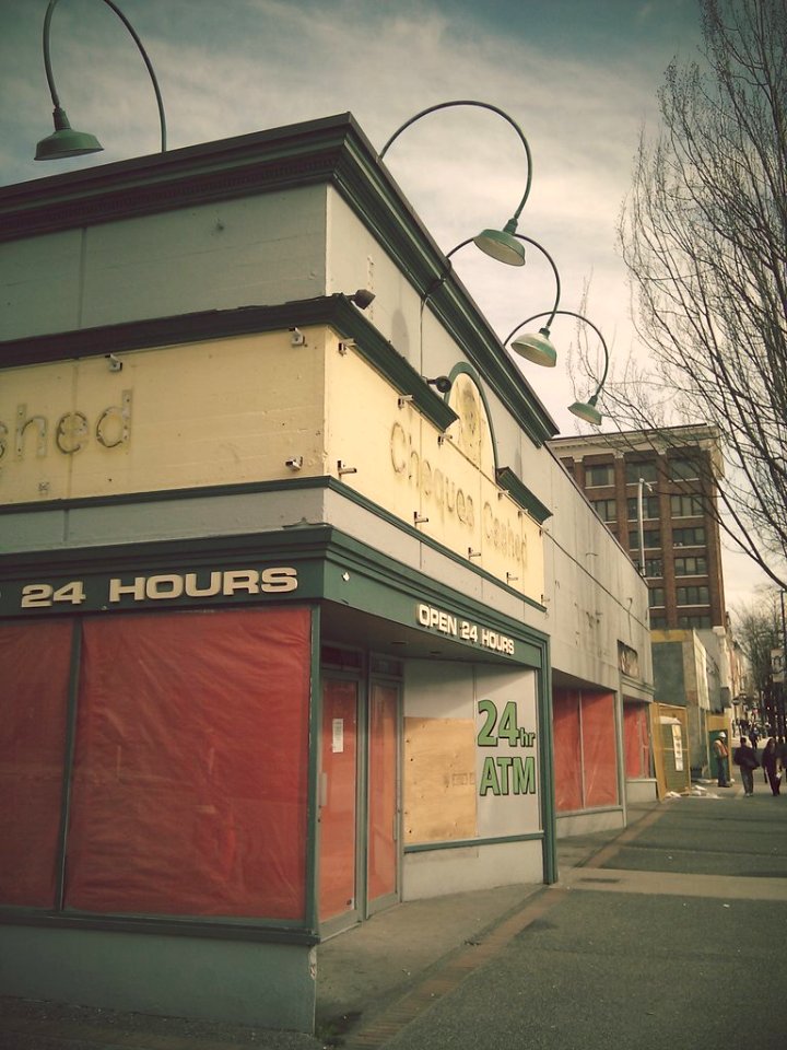 The block is being demolished.