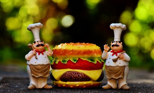 Hamburger funny cook