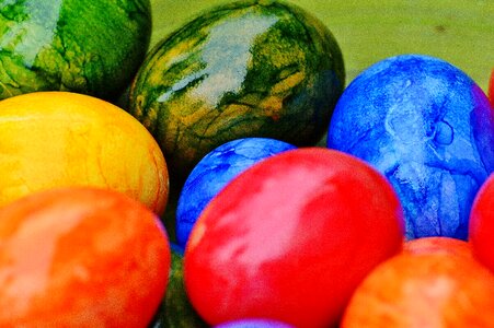 Happy easter egg colored