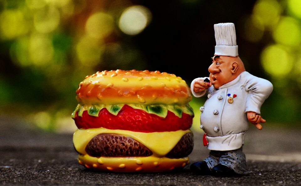 Hamburger funny cook