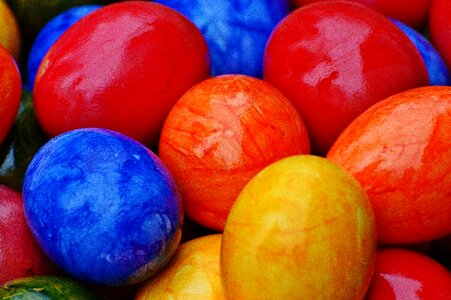Happy easter egg colored