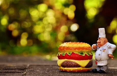 Hamburger funny cook