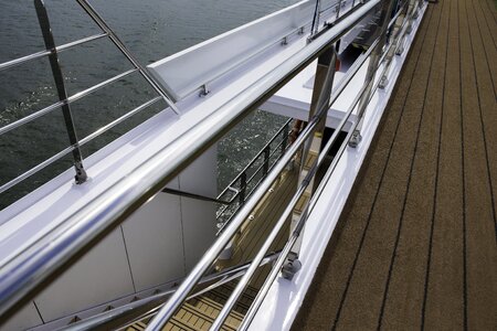 Guard rails polished stainless steel