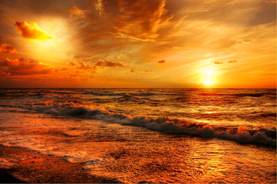 Nature landscape sunset