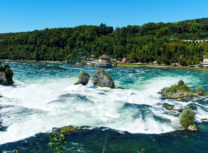 Rapids cascades rhine photo