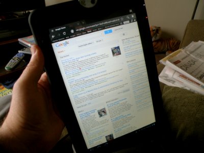 News on the Tablet photo