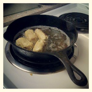 Making Fish Cutlets photo