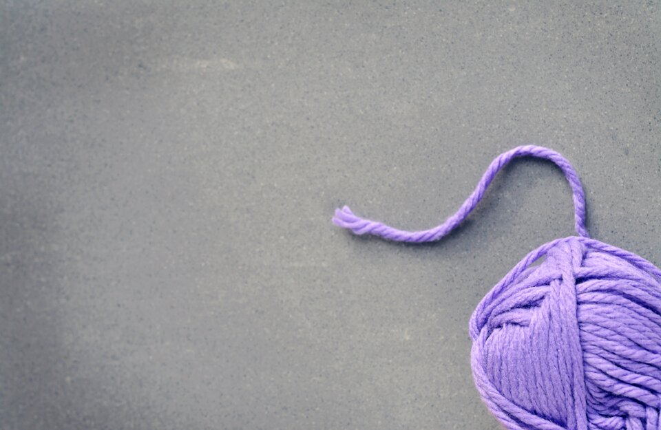 Knitting accessories close up text freedom