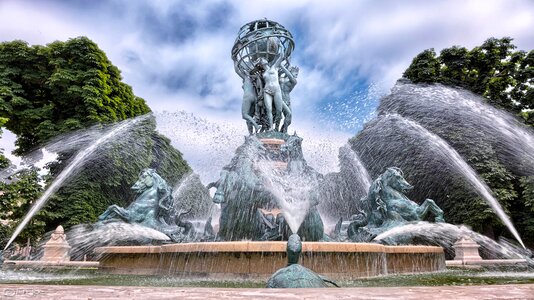 Sculpture statue water