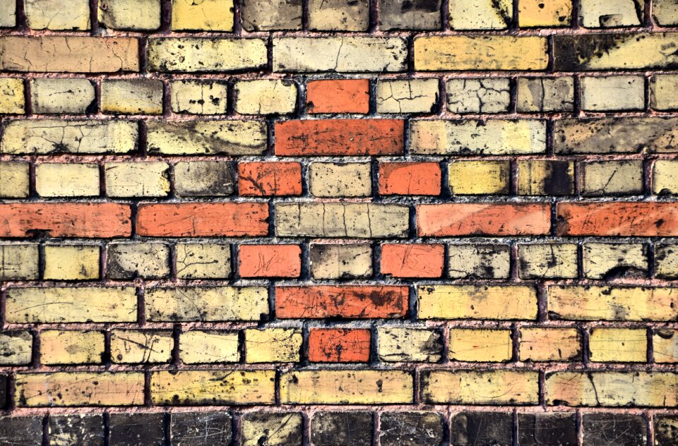 Hauswand brick structure photo