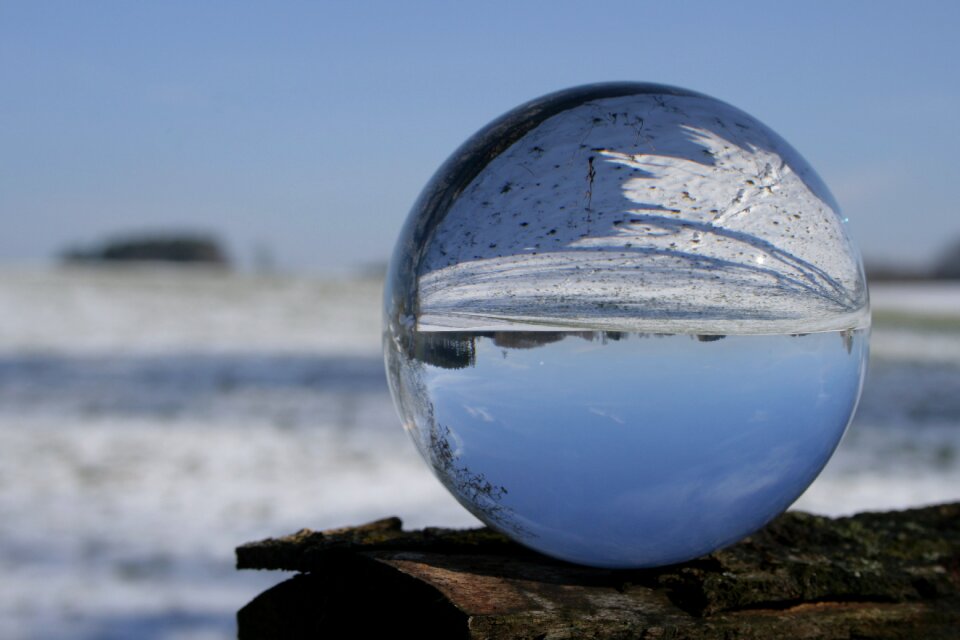 Winter wintry mirrored