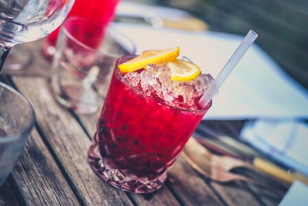 Cold drink glass