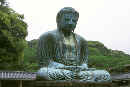 Japan monumental bronze statue sculpture photo