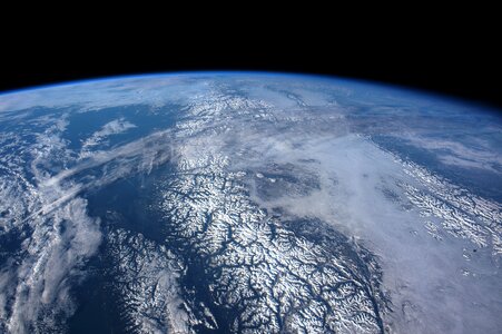 Landscape clouds space