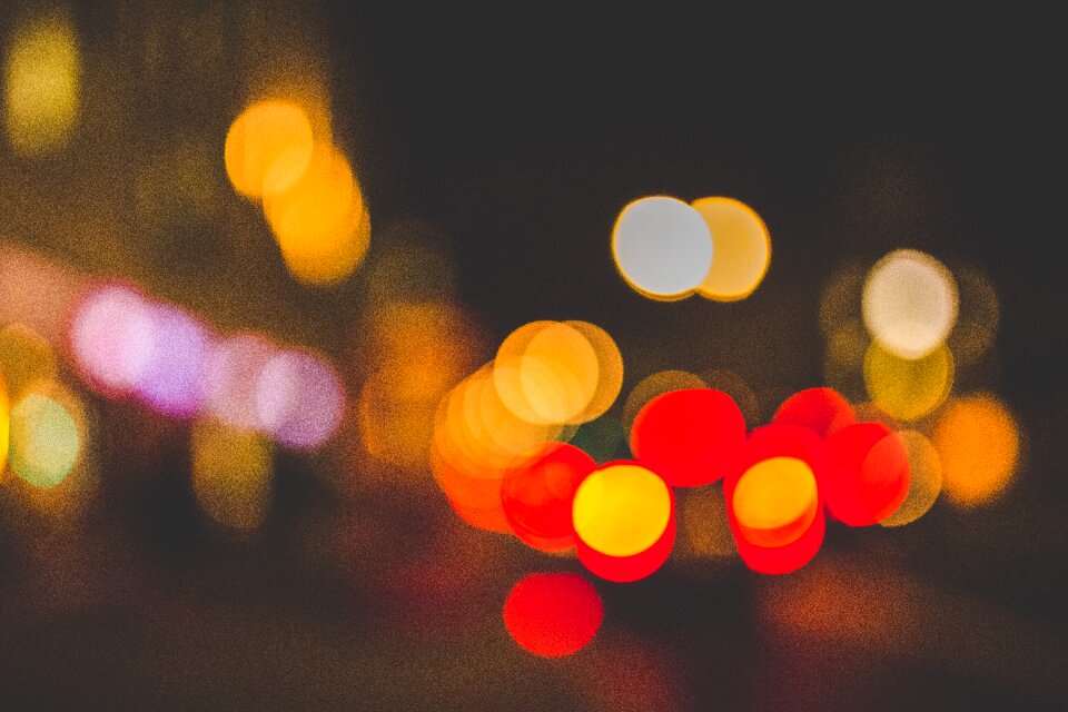 Bokeh circles colorful