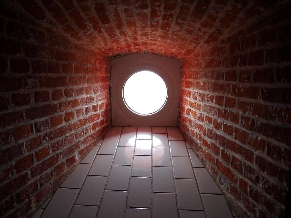 Lighthouse amrum staircase window