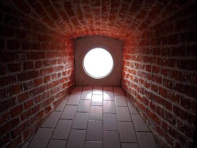 Lighthouse amrum staircase window