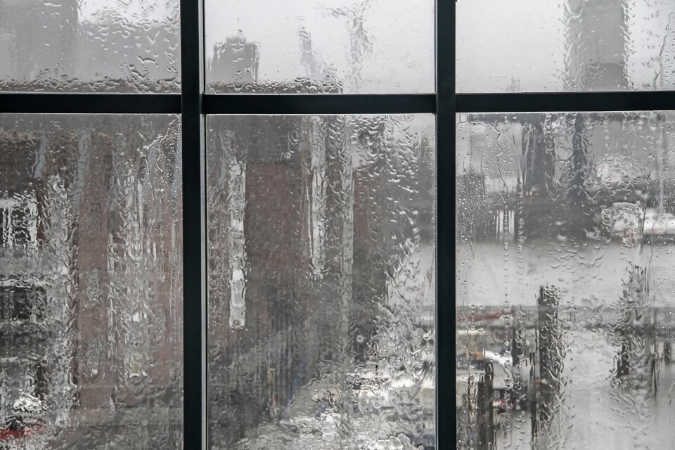 Window pane bad weather port