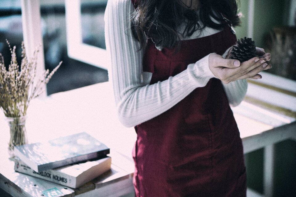 Girl table woman