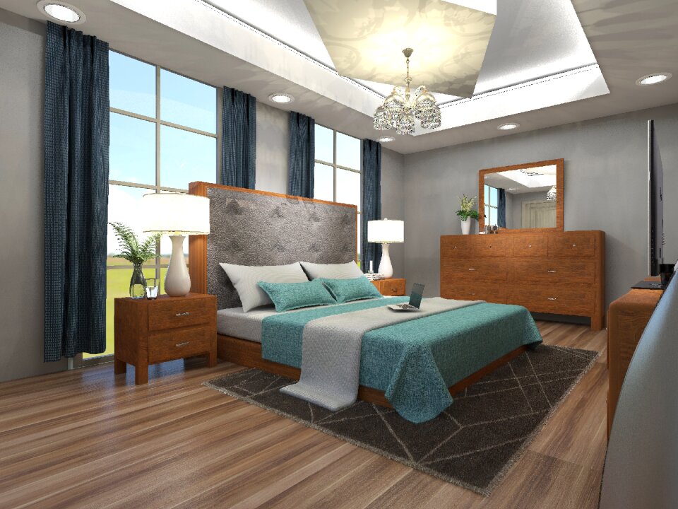Style sleeping bed bed room